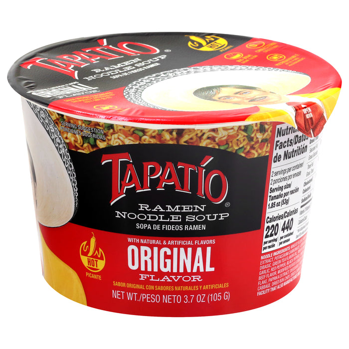 Tapatio Original Flavor Ramen Noodle Soup 3.7 oz