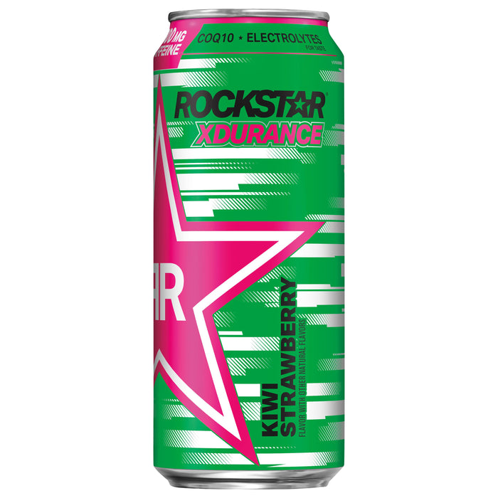 Rockstar Xdurance Sugar Free  Energy Drink Kiwi Strawberry 16 Fl Oz Can