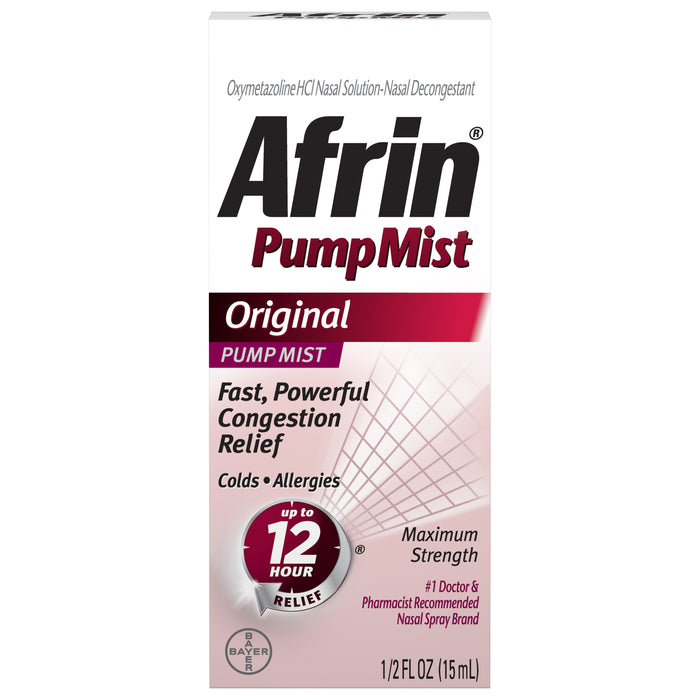 Afrin Original Maximum Strength Pump Mist 0.5 fl oz Box