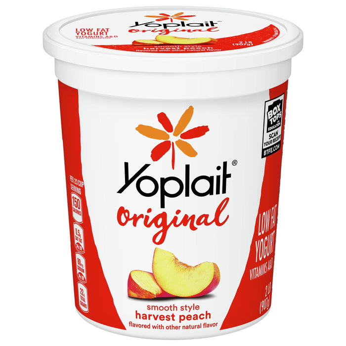 Yoplait Smooth Style Original Low Fat Harvest Peach Yogurt 2 lb