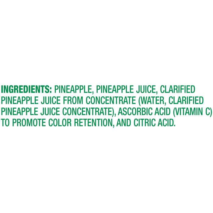 DoleÂ® Fridge Pack Pineapple Chunks in 100% Pineapple Juice 15 oz. Tub