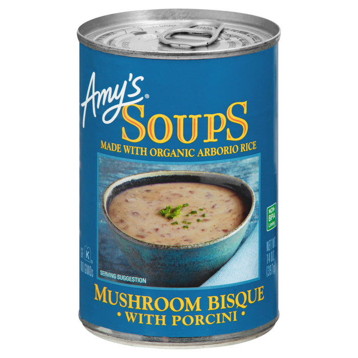 Amy's Mushroom Bisque with Porcini Soup 14 oz