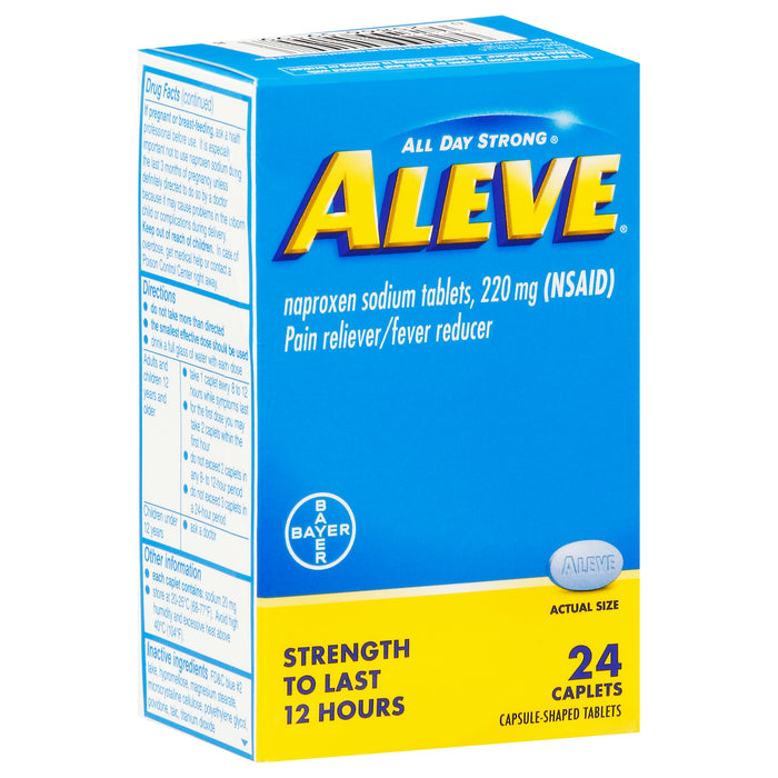 Aleve All Day Strong 220 mg Pain Reliever/Fever Reducer 24 Caplets