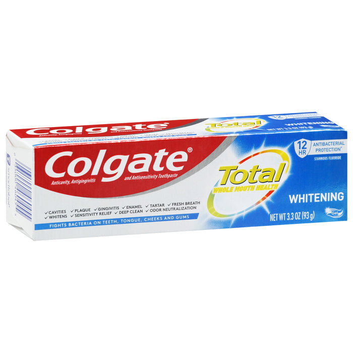 Colgate Total Whitening Gel Toothpaste 3.3 oz