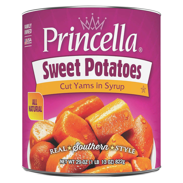 Princella Cut Yams in Syrup Sweet Potatoes 29 oz