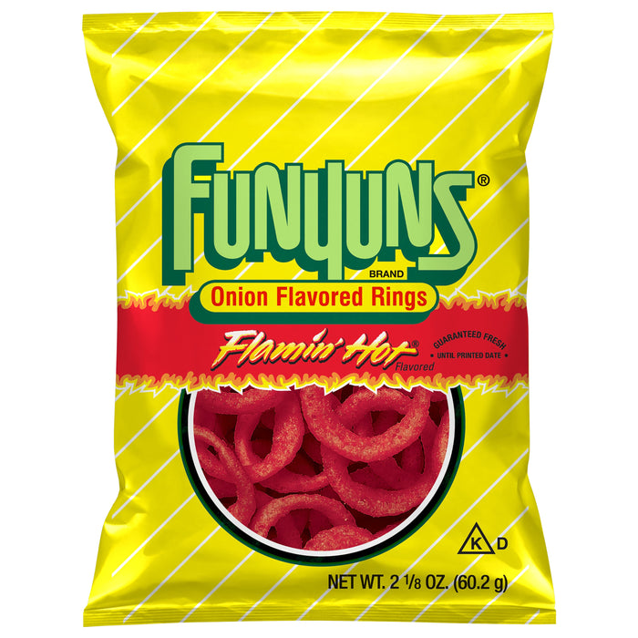 Funyuns Flamin' Hot Flavored Onion Flavored Rings 2.125 oz