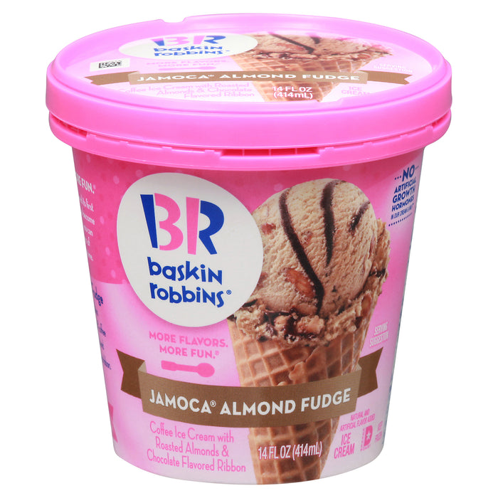 Baskin Robbins Jamoca Almond Fudge Ice Cream 14 fl oz