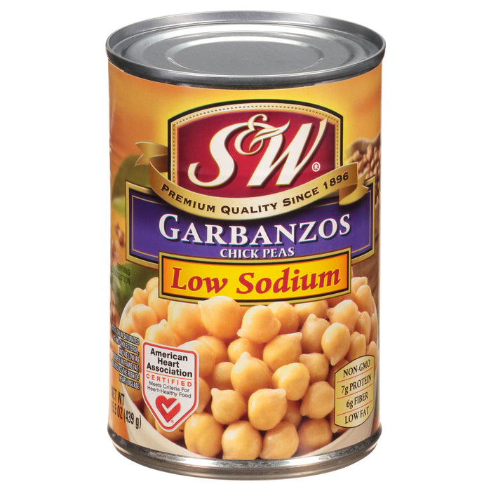 S&W Low Sodium Garbanzos 15.5 oz