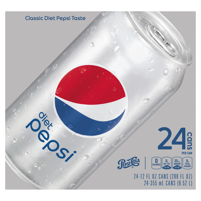 Pepsi Diet 24 Pack Soda 24 ea