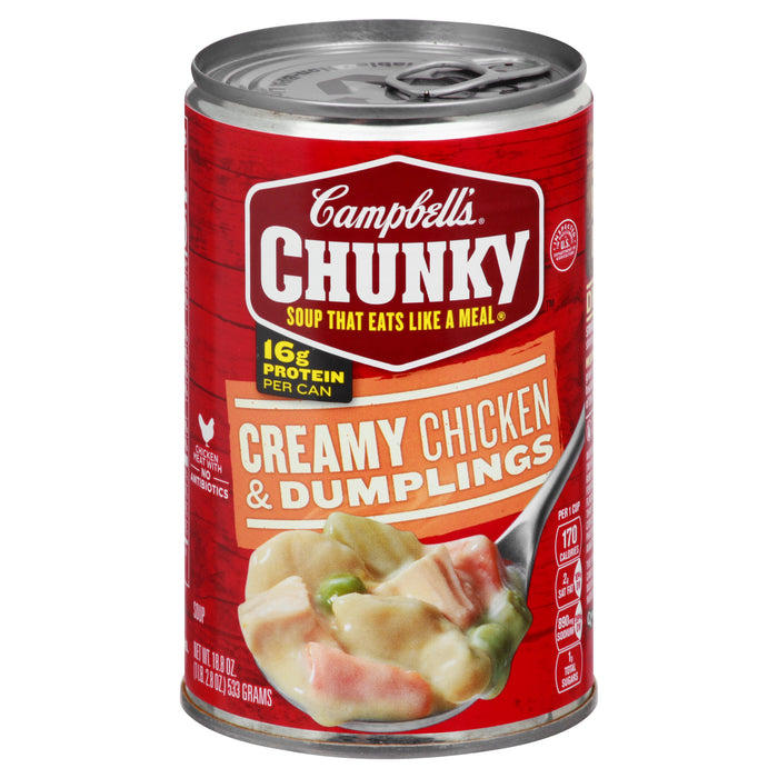 Campbell's Chunky Creamy Chicken & Dumplings Soup 18.8 oz