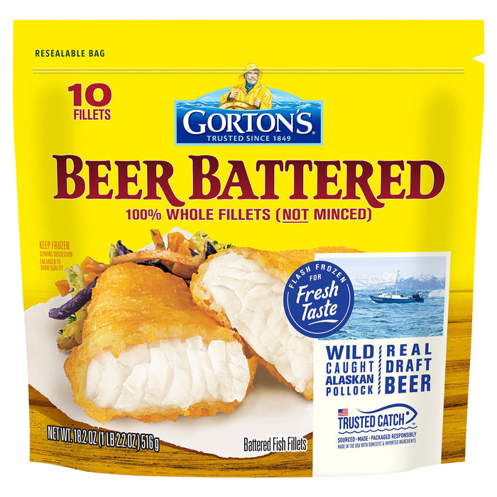 Gorton's Beer Battered Fish Fillets 10 ea