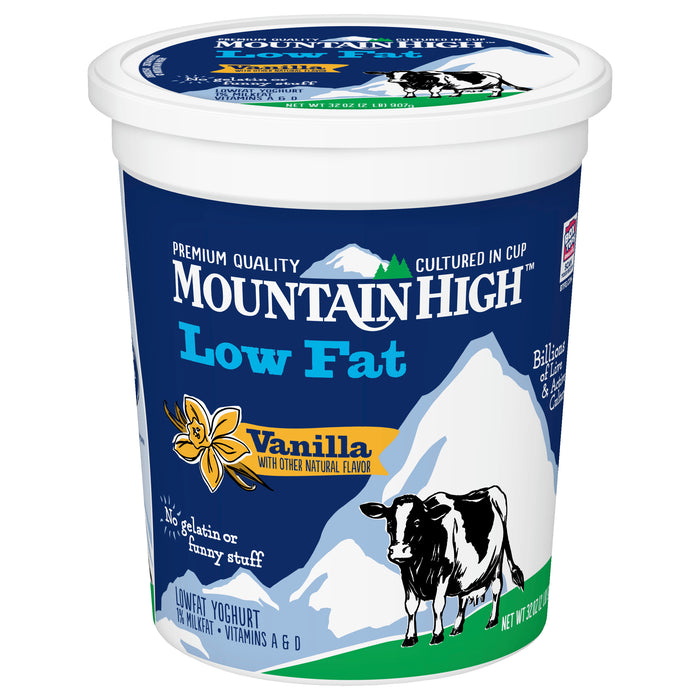 Mountain High Low Fat Vanilla Yoghurt 32 oz