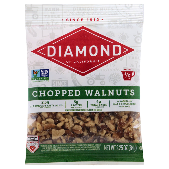 Diamond Chopped Walnuts 2.25 oz