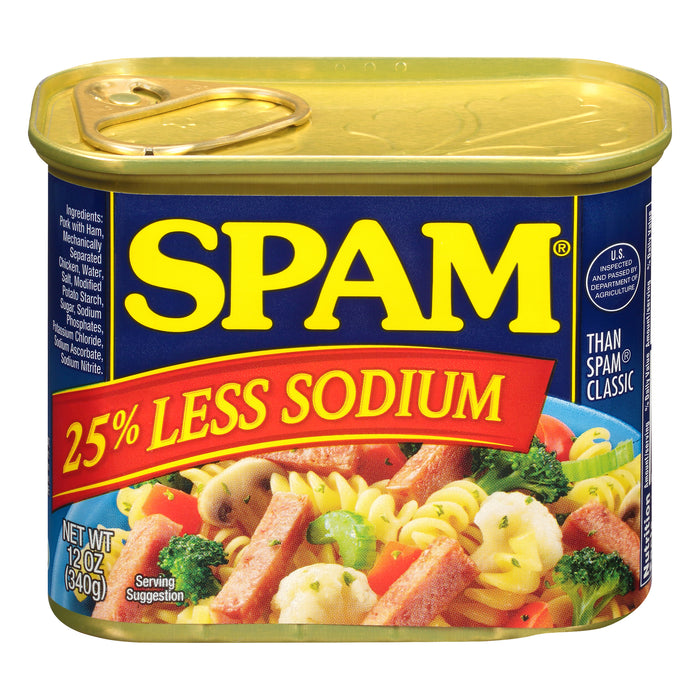 Spam 25% Less Sodium Classic Meatloaf 12 oz
