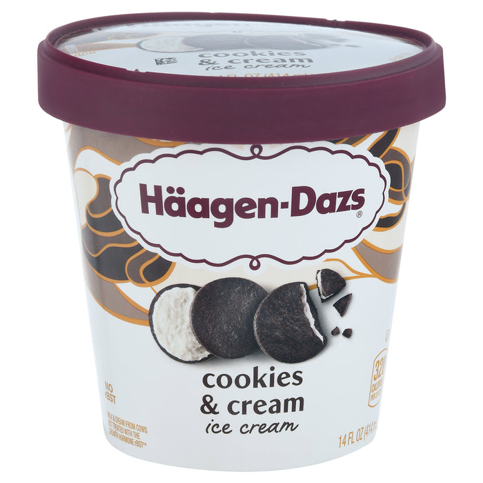 Haagen-Dazs Cookies & Cream Ice Cream 14 fl oz