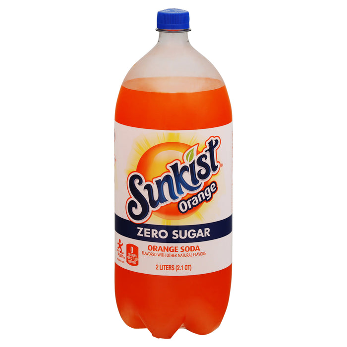 Sunkist Zero Sugar Orange Soda 2.1 qt