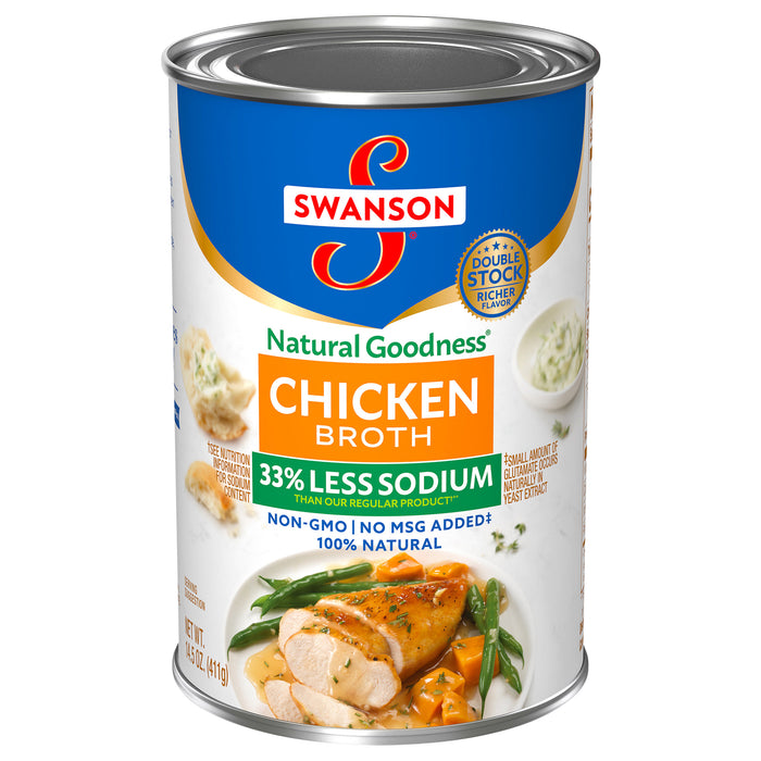 Swanson Natural Goodness 33% Less Sodium Chicken Broth 14.5 oz