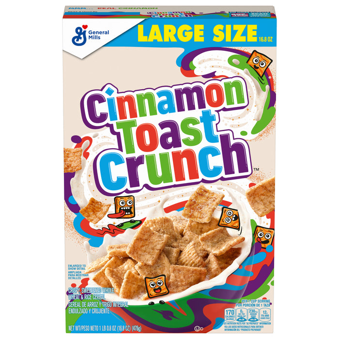 Cinnamon Toast Crunch, Breakfast Cereal with Whole Grain, 16.8 oz