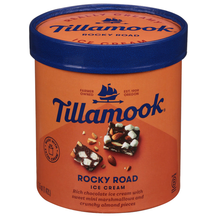 Tillamook Rocky Road Ice Cream 1.5 qt